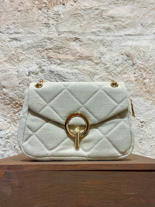 BANDOLERA ACOLCHADA BEIGE