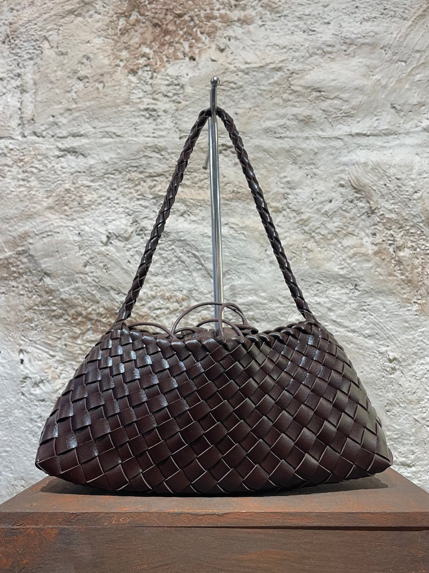 BOLSO HOMBRO PIEL MARRÓN