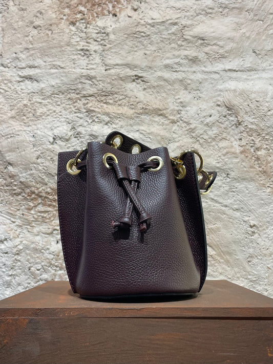 BOMBONERA PIEL MARRÓN