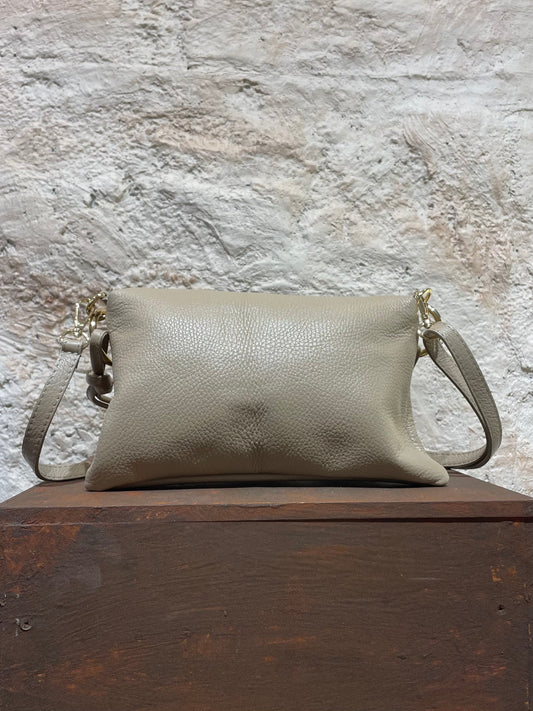BOLSO BANDOLERA PIEL BEIGE