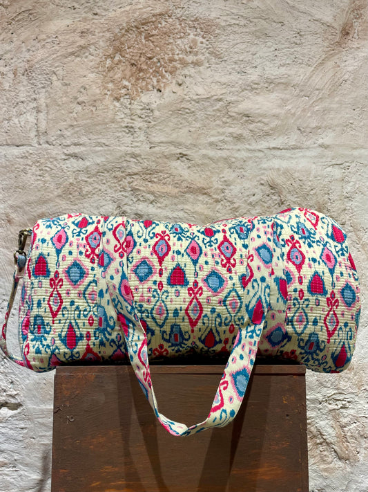 BOLSO VIAJE ESTAMPADO BEIGE