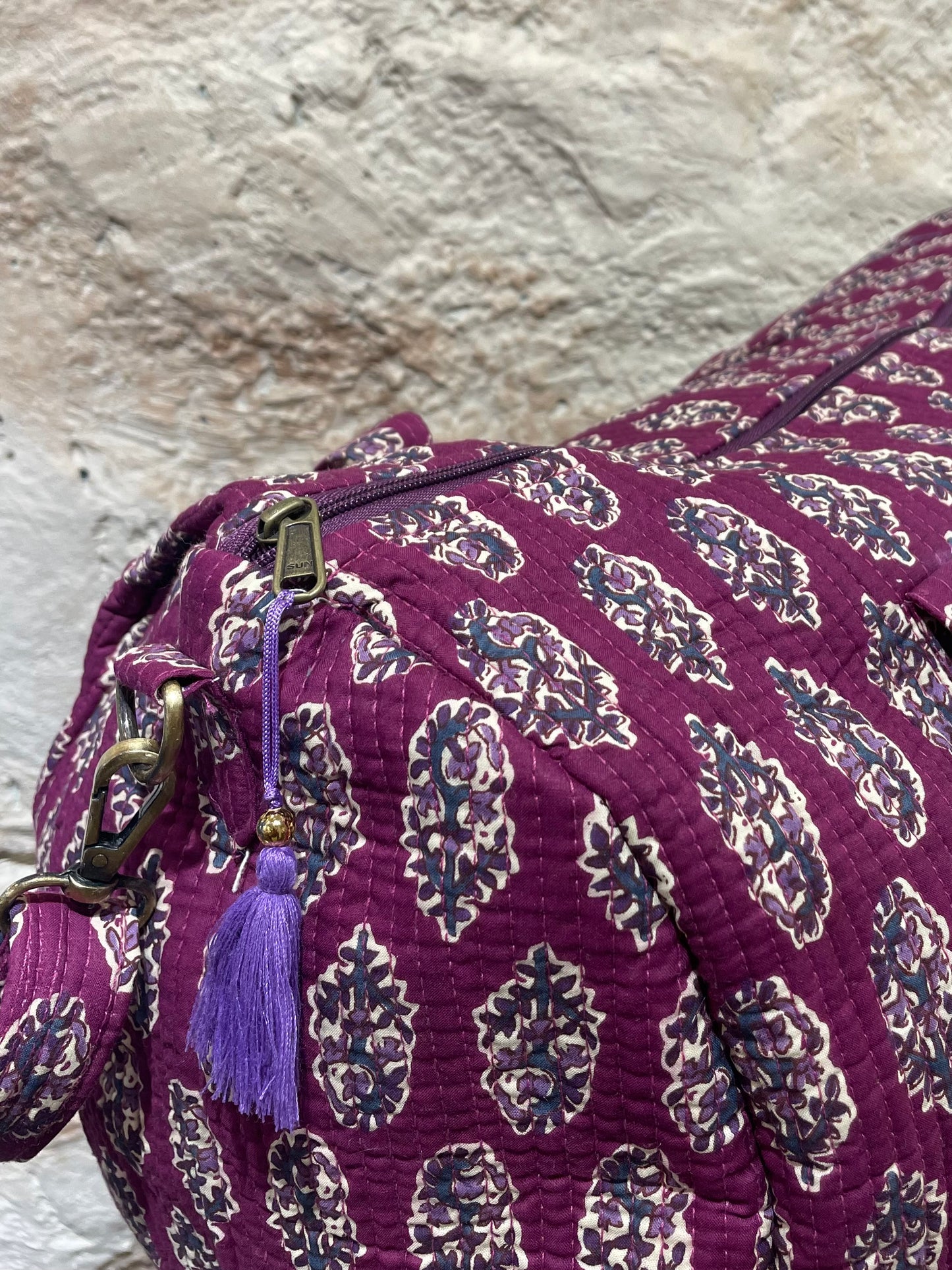 BOLSO VIAJE ESTAMPADO BUGANVILLA