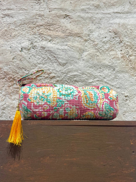 ESTUCHE PEQUEÑO ROSA-VERDE