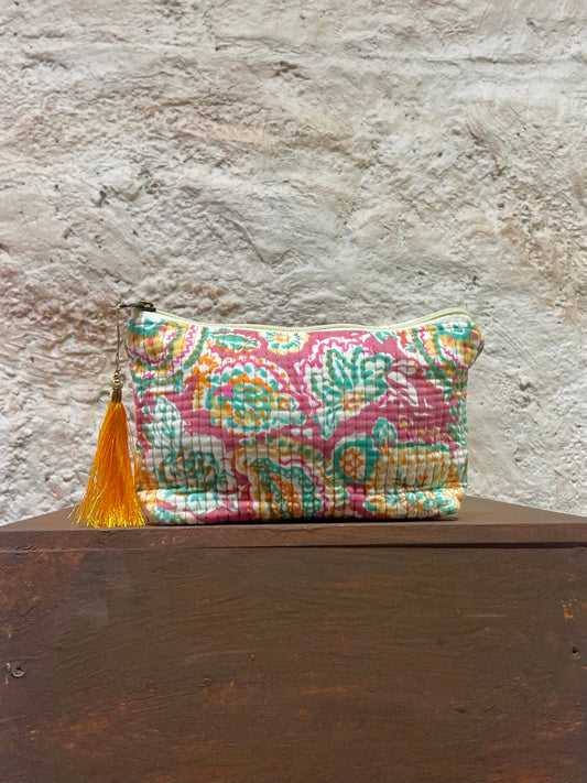 NECESER ESTAMPADO ROSA-VERDE