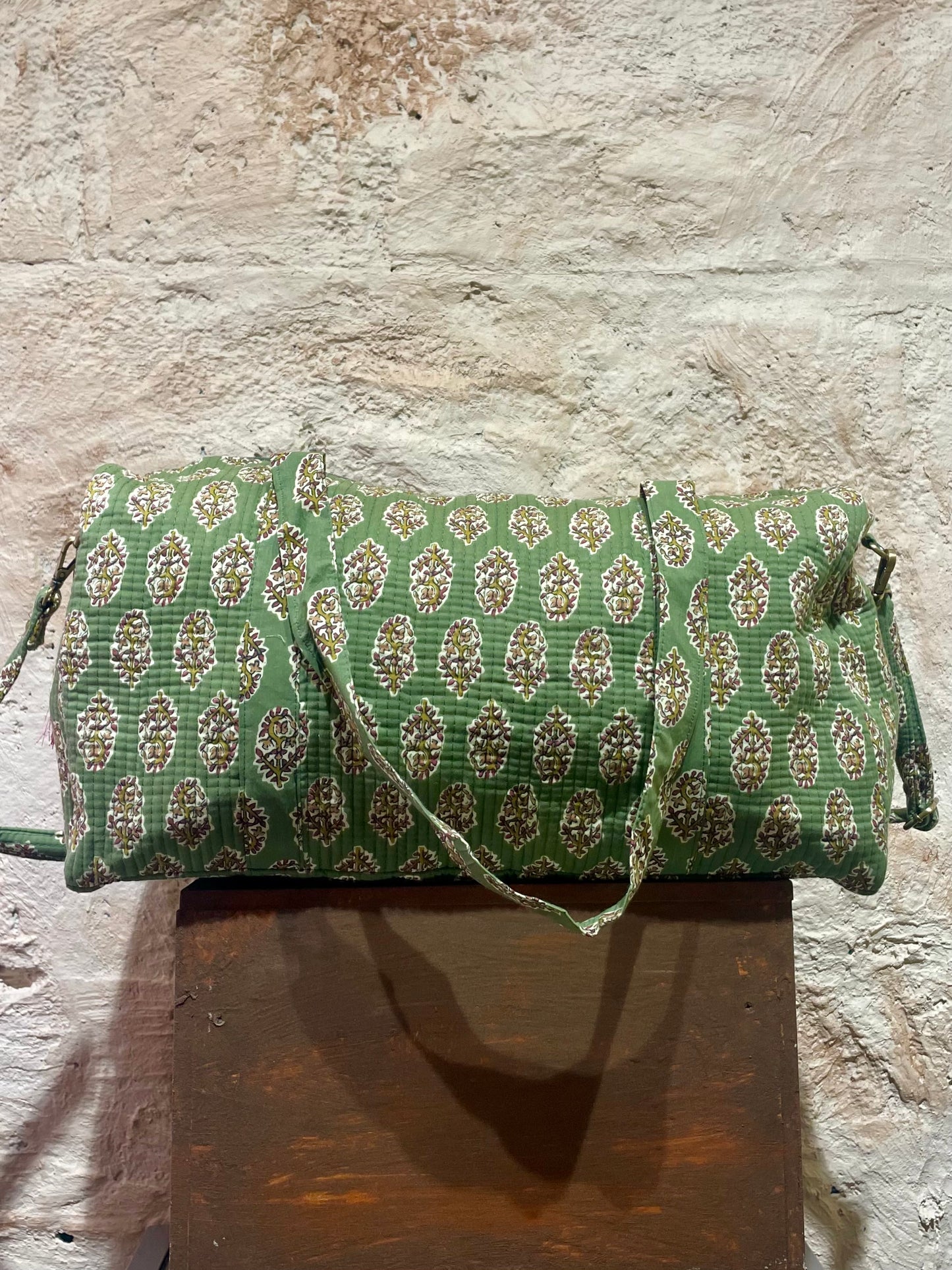 BOLSO VIAJE ESTAMPADO KAKI