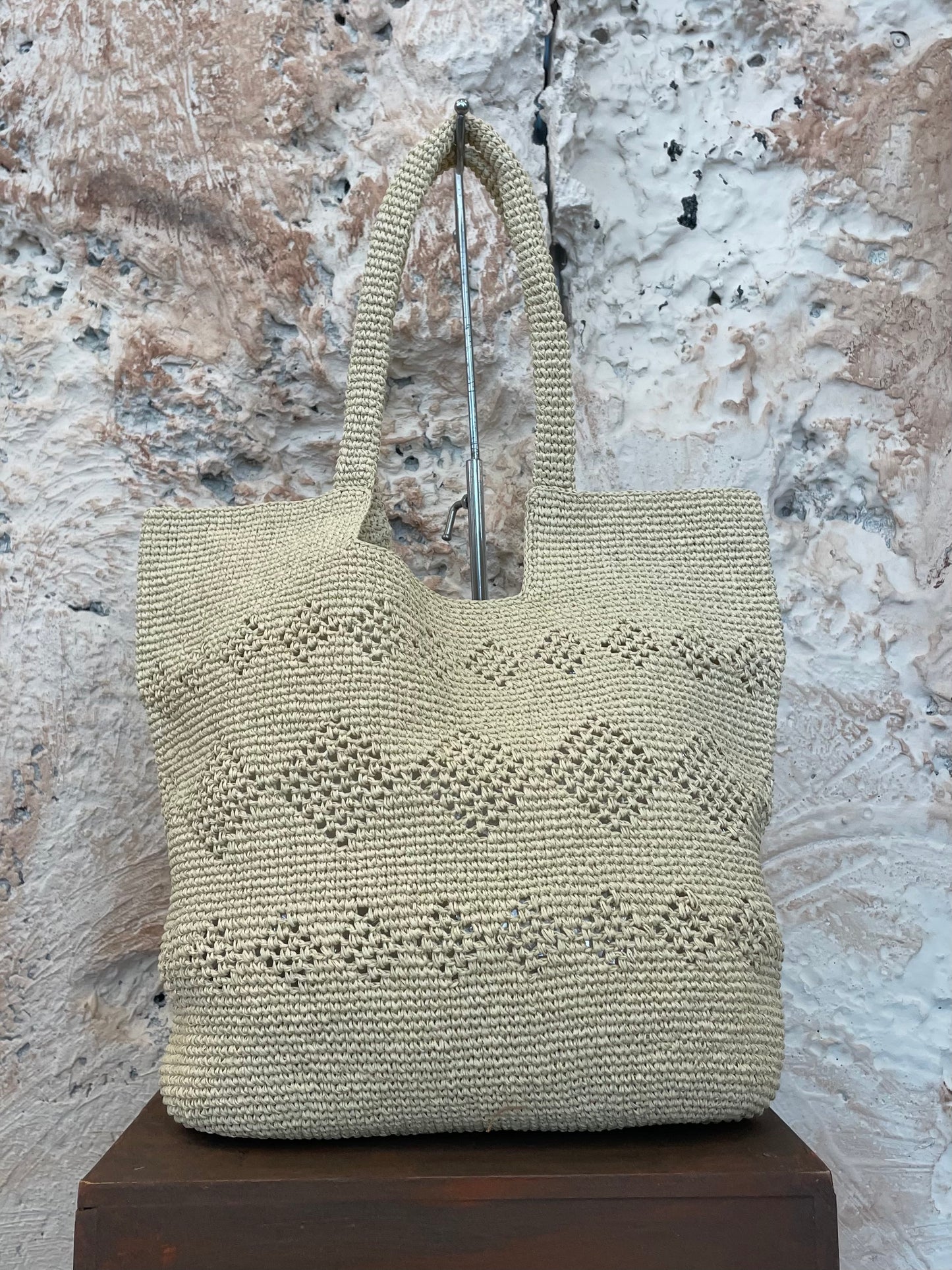 SHOPPER RAFIA BEIGE